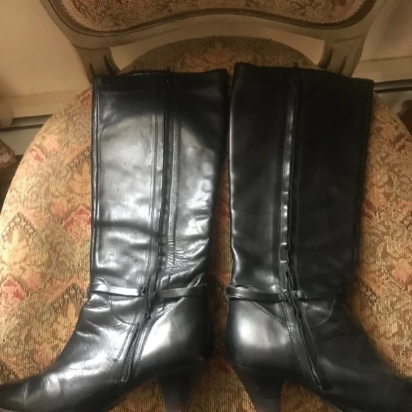 FRYE LEATHER KNEE HIGH RIDING BOOTS - Picture 8 of 11